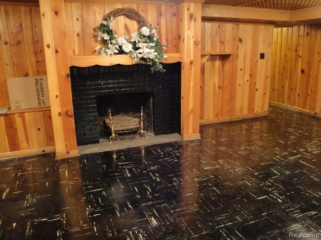 553 Rivard Boulevard Grosse Pointe, MI 48230 - Photo 15 of 16 Basement Fireplace