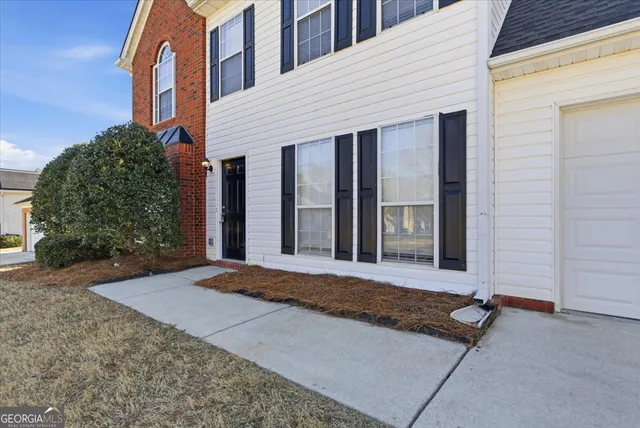 a front view of a house