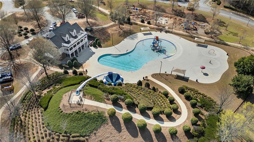 402 Manchester Lane Villa Rica, GA 30180 - Photo 56 of 63 an aerial view of a swimming pool