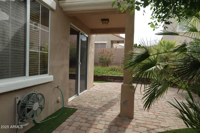 a view of backyard with cabin