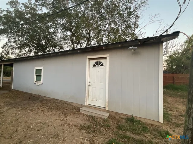 a backyard of a house