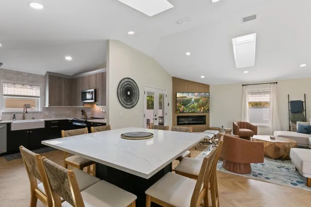 a close view of a stove top oven