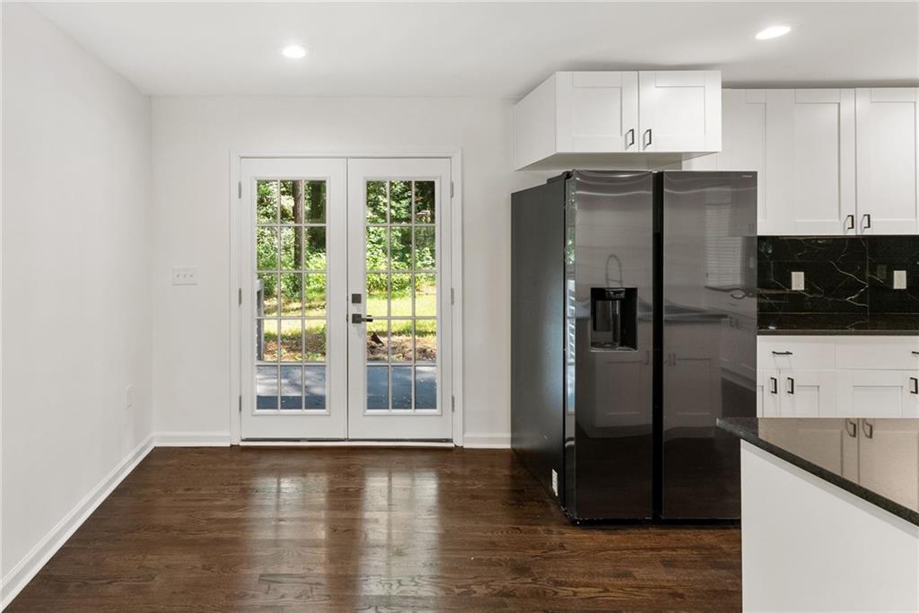 3406 Longleaf Drive Decatur, GA 30032 - Photo 10 of 29 a kitchen with stainless steel appliances a refrigerator sink and microwave