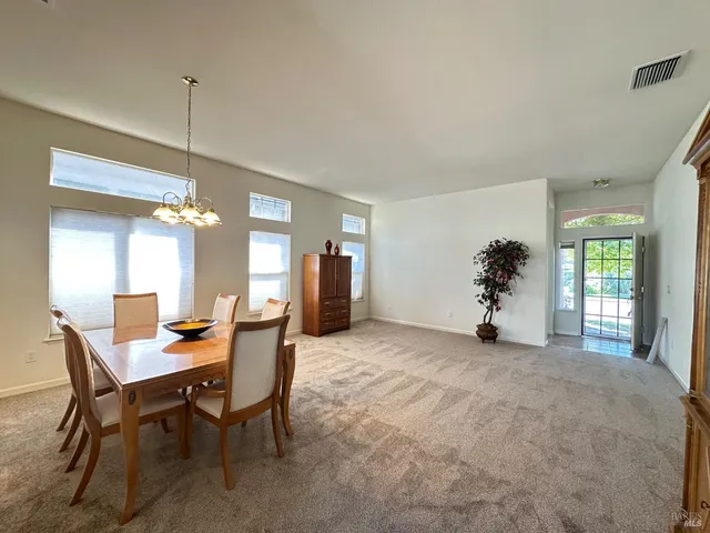 a workspace with furniture and window