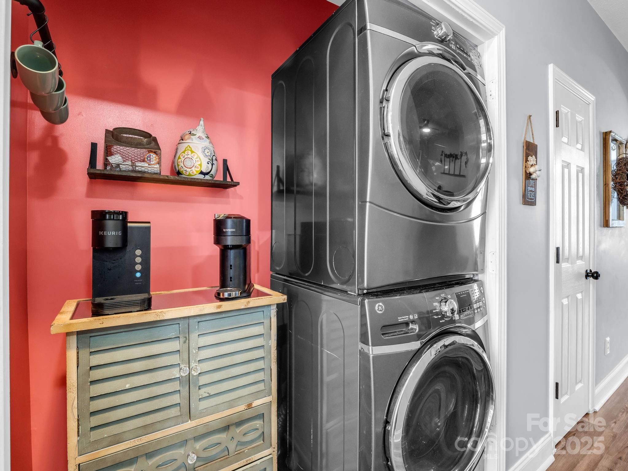 6103 Dane Drive Dallas, NC 28034 - Photo 9 of 29 a view of a hallway with washer and dryer