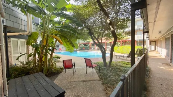 a view of outdoor space with seating area