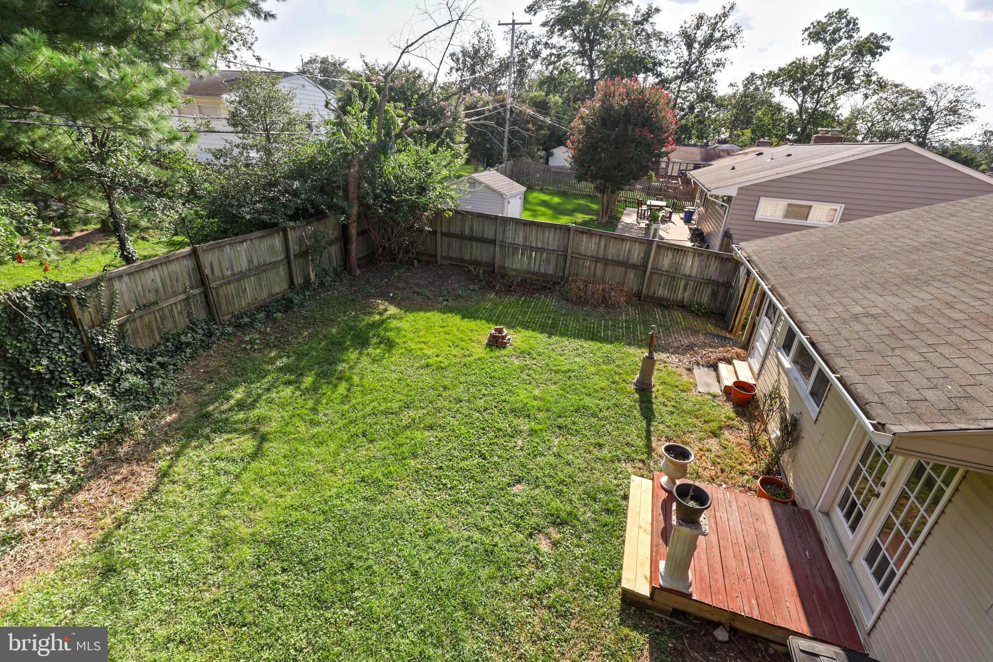 19 Bramleigh Road Lutherville-Timonium, MD 21093 - Photo 20 of 36 View Of Back Yard from Balcony