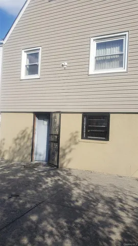 a view of a door of the house