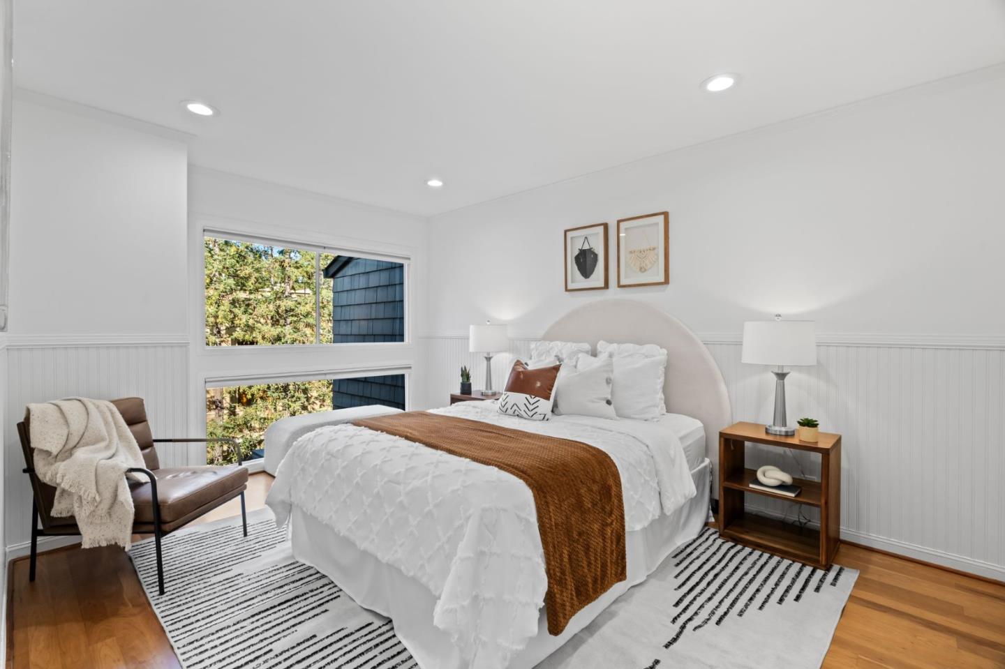2146 Sand Hill Road Menlo Park, CA 94025 - Photo 27 of 40 a bedroom with a bed and a table