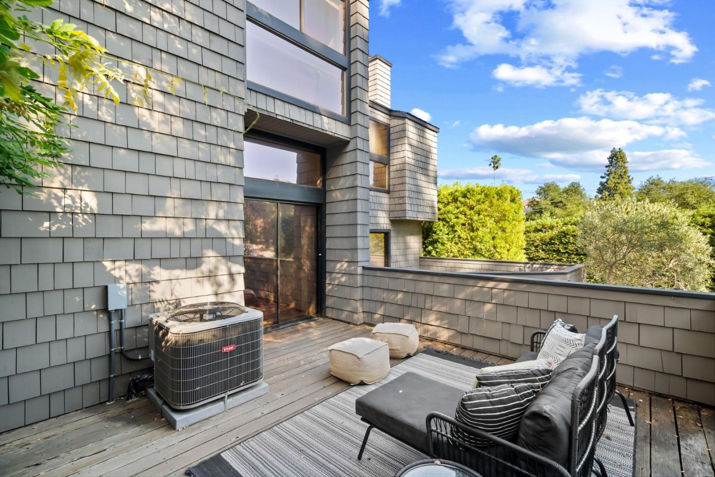 2146 Sand Hill Road Menlo Park, CA 94025 - Photo 34 of 40 a roof deck with couch and chairs