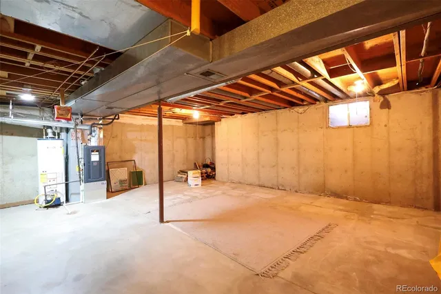 a view of a room with wooden walls