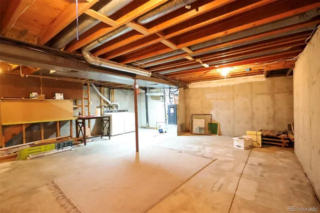 a view of a hall with couch