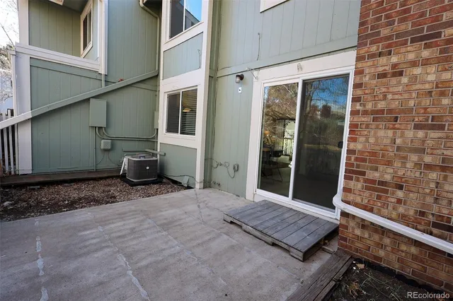 a view of a door of the house
