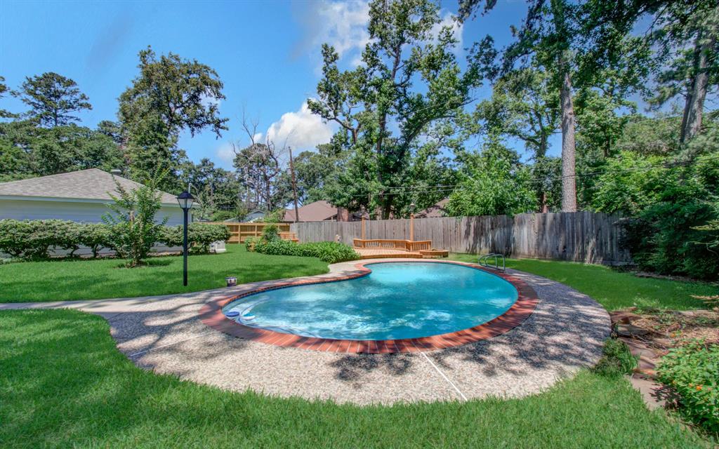 Location! Location! Location! 1211 Woodchurch Lane offers lots of mature, beautiful trees, backyard oasis and quiet cul de sac with pristine curb appeal.