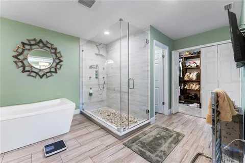 a view of a walk in closet