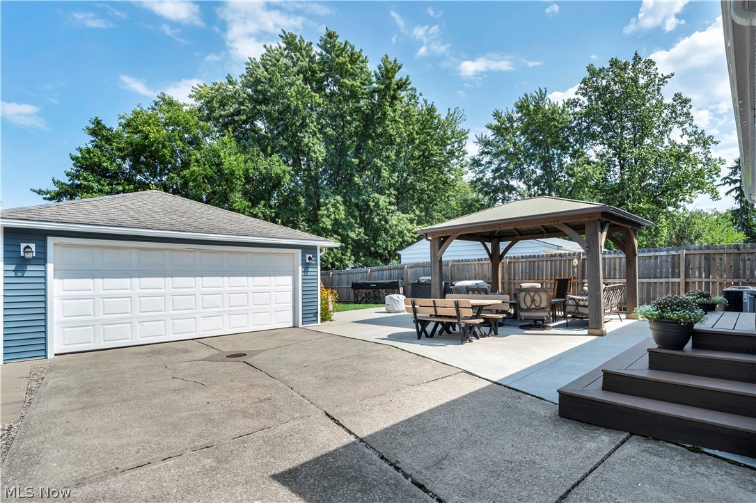 977 Lloyd Road Wickliffe, OH 44092 - Photo 32 of 38 Garage with back patio and gazebo.