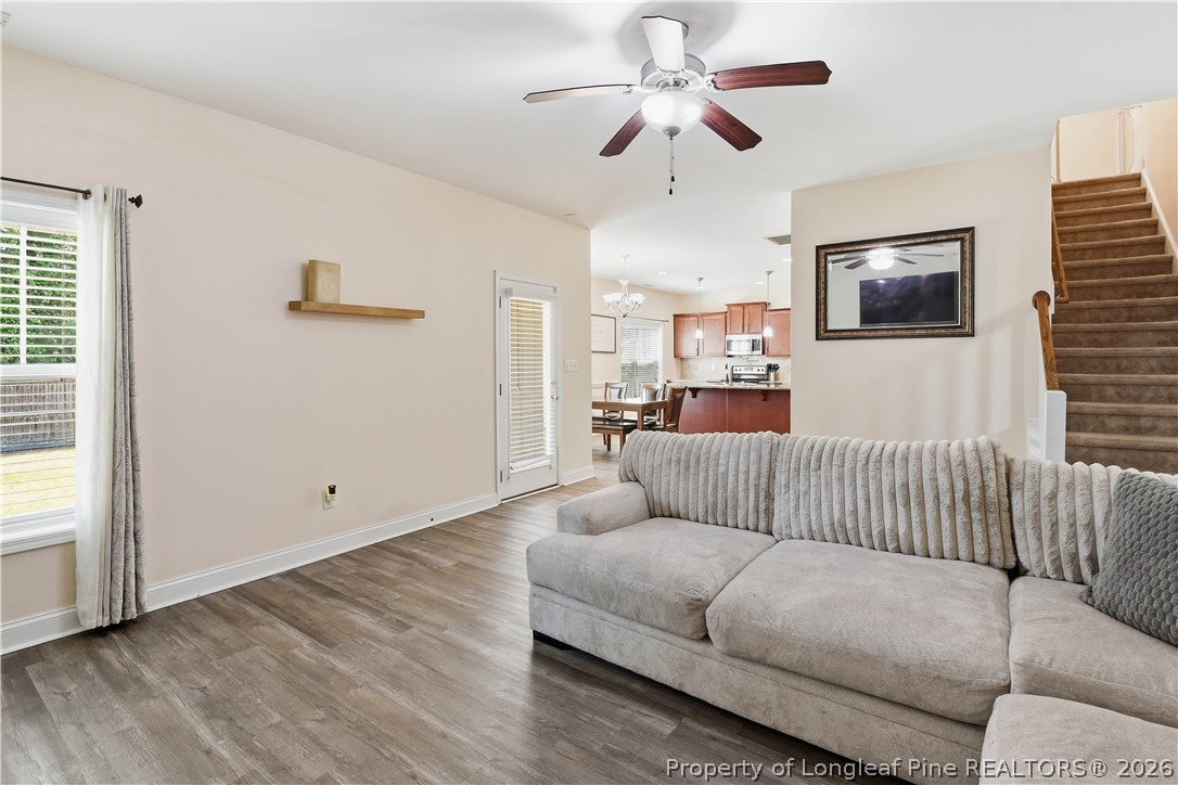 140 Birch Avenue Spring Lake, NC 28390 - Photo 19 of 49 a living room with furniture and a flat screen tv
