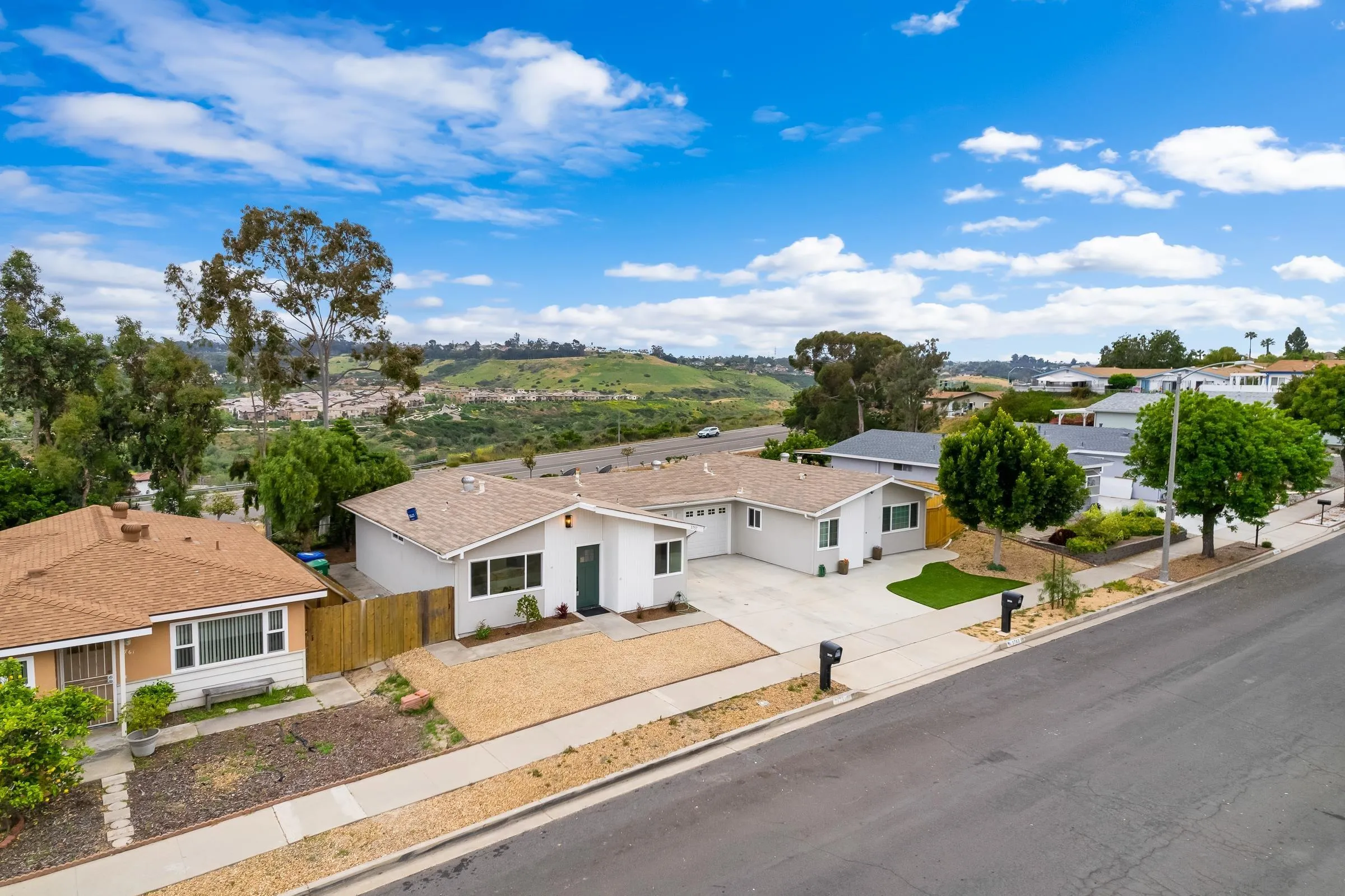 3757 Gail Drive Oceanside, CA 92056 - Photo 26 of 27 an aerial view of residential houses with outdoor space and street view