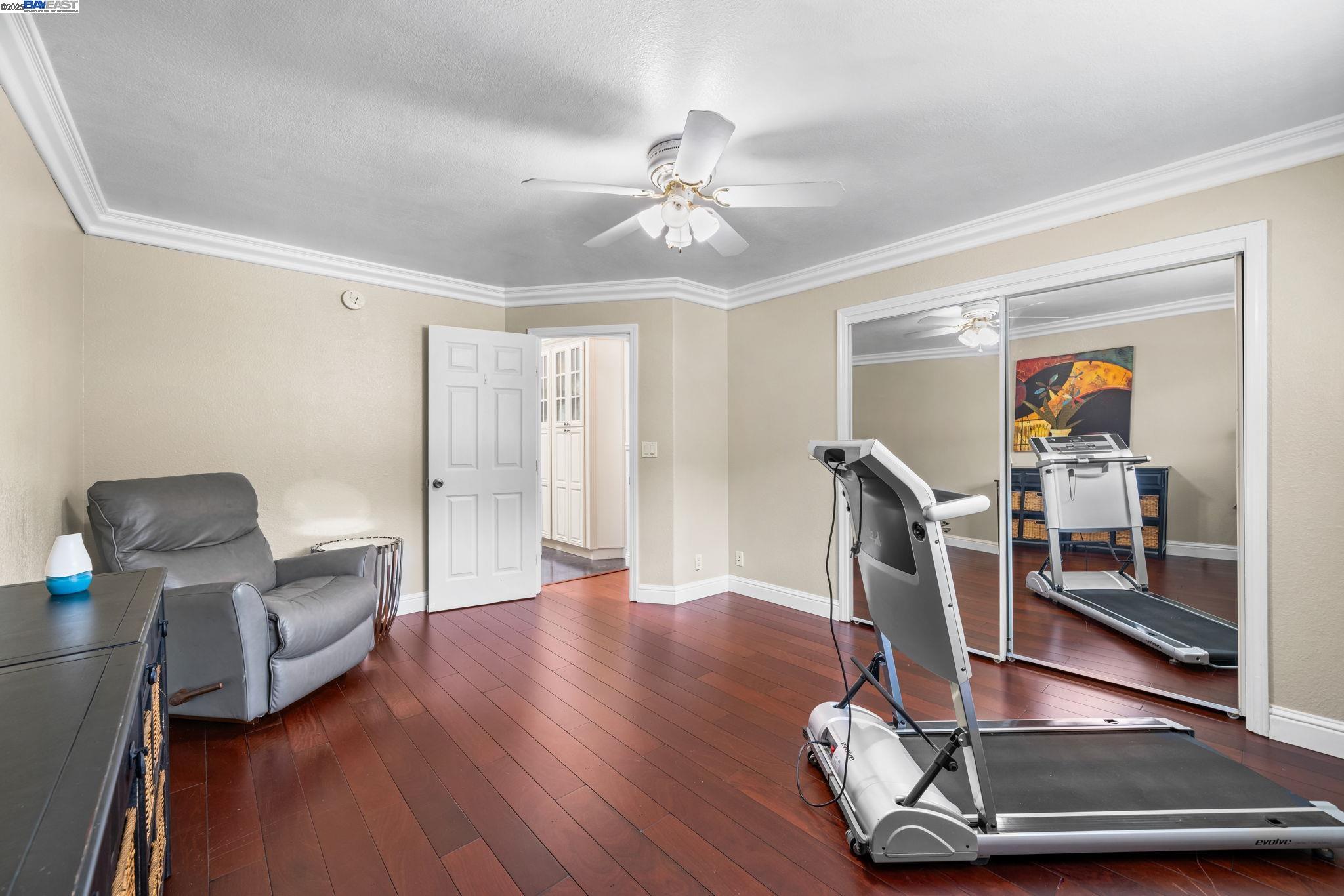 26928 Palomares Road Castro Valley, CA 94552 - Photo 31 of 58 a view of a livingroom with furniture and a ceiling fan