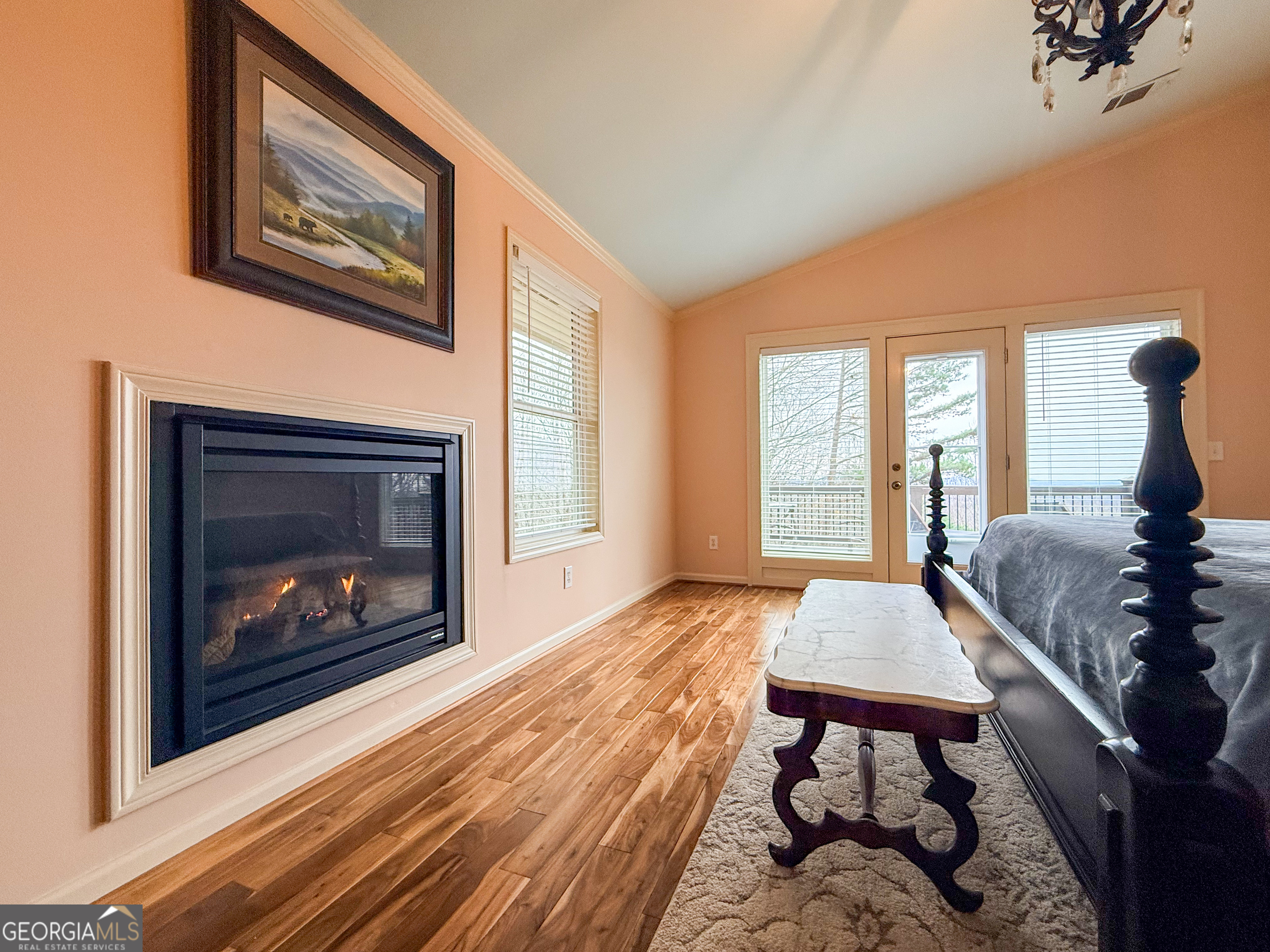 406 Yonah Mountain Road Cleveland, GA 30528 - Photo 23 of 65 a living room with furniture and a fireplace