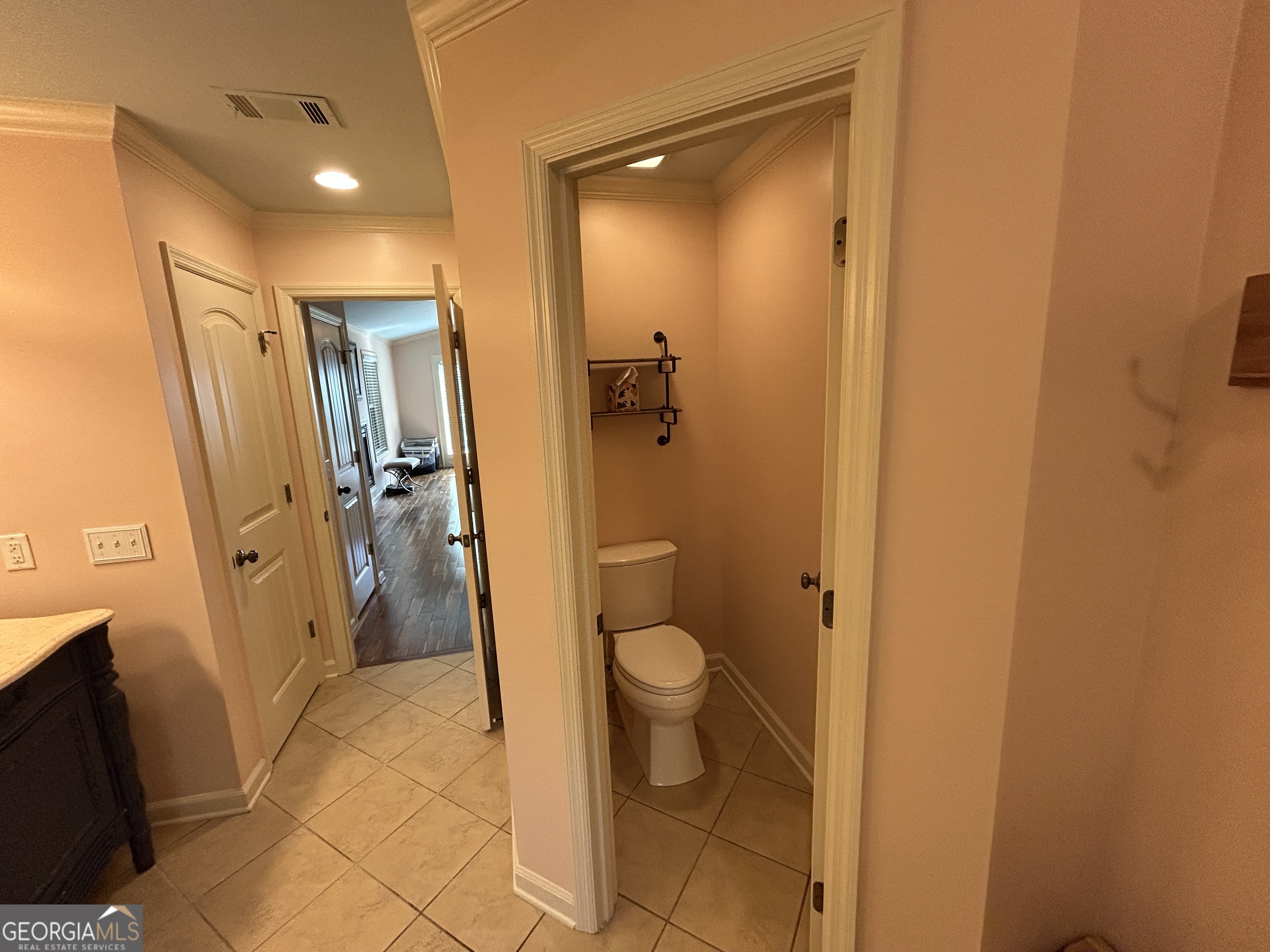 406 Yonah Mountain Road Cleveland, GA 30528 - Photo 28 of 65 a bathroom with a granite countertop shower and a toilet
