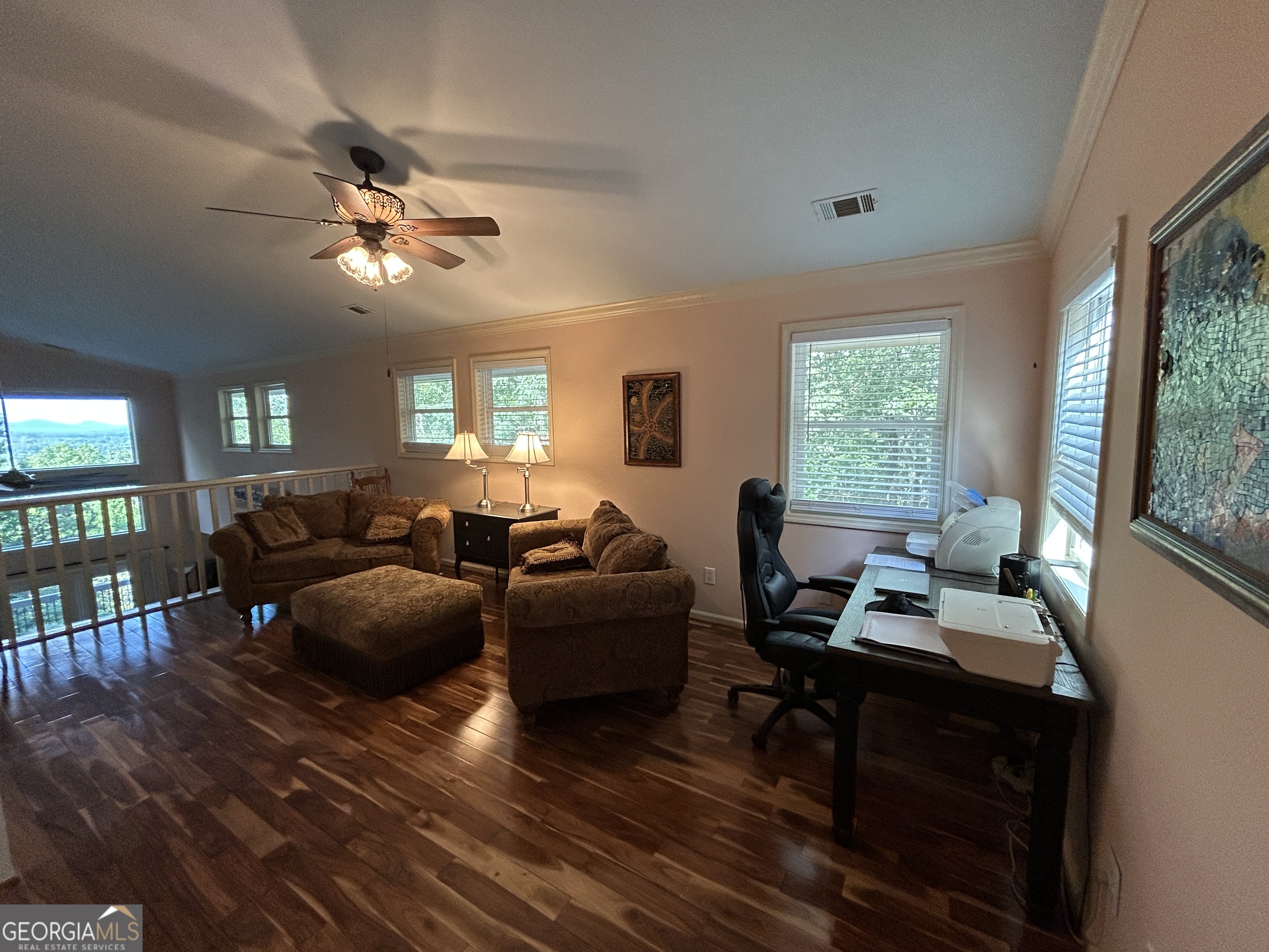 406 Yonah Mountain Road Cleveland, GA 30528 - Photo 32 of 65 a living room with furniture and a large window