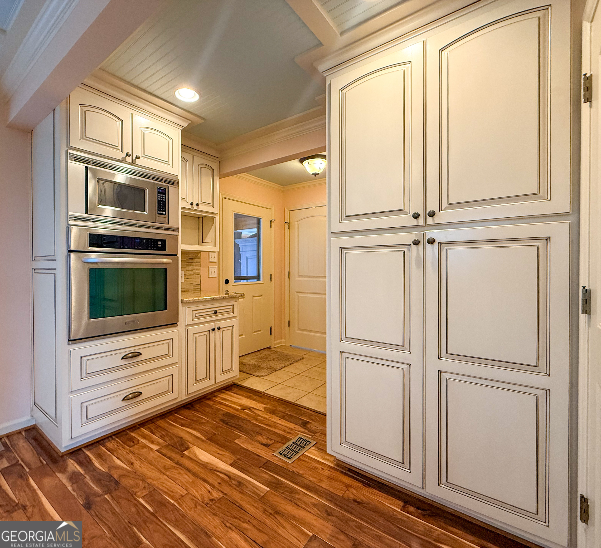 406 Yonah Mountain Road Cleveland, GA 30528 - Photo 10 of 65 a kitchen with stainless steel appliances granite countertop a refrigerator and cabinets