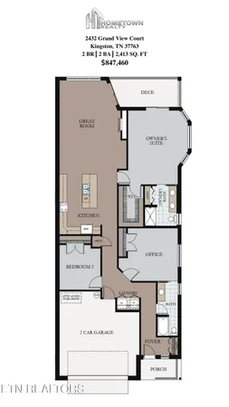 $847,460 | 2432 Grand Vw Court, Kingston, TN 37763