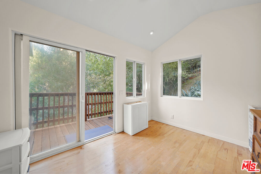 21545 Dome Trail Topanga, CA 90290 - Photo 21 of 23 a view of an empty room with a window