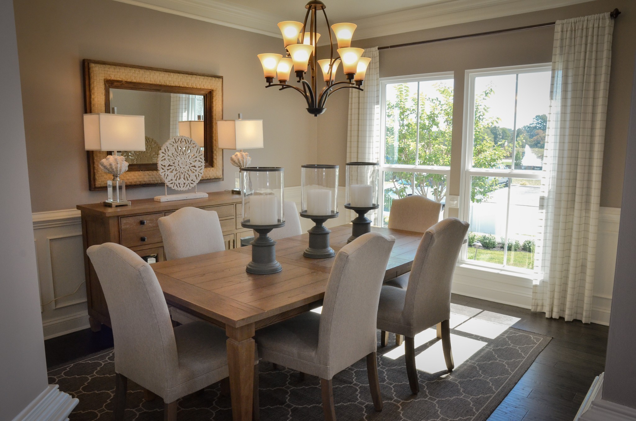 4020 Oglethorpe Drive Franklin, TN 37064 - Photo 11 of 14 a view of a dining room with furniture wooden floor and chandelier