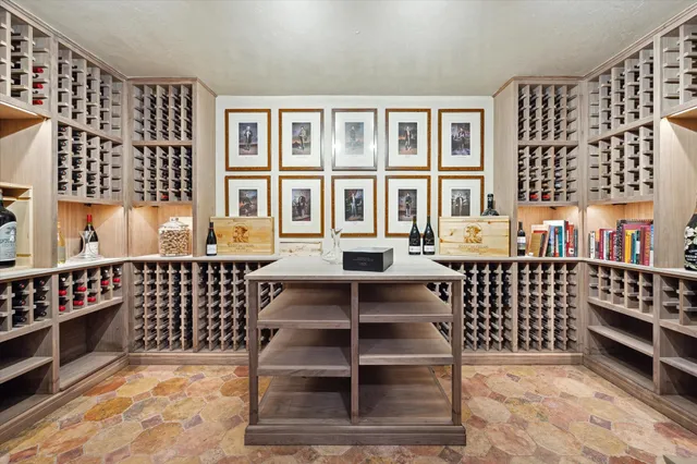 a hallway with furniture and window