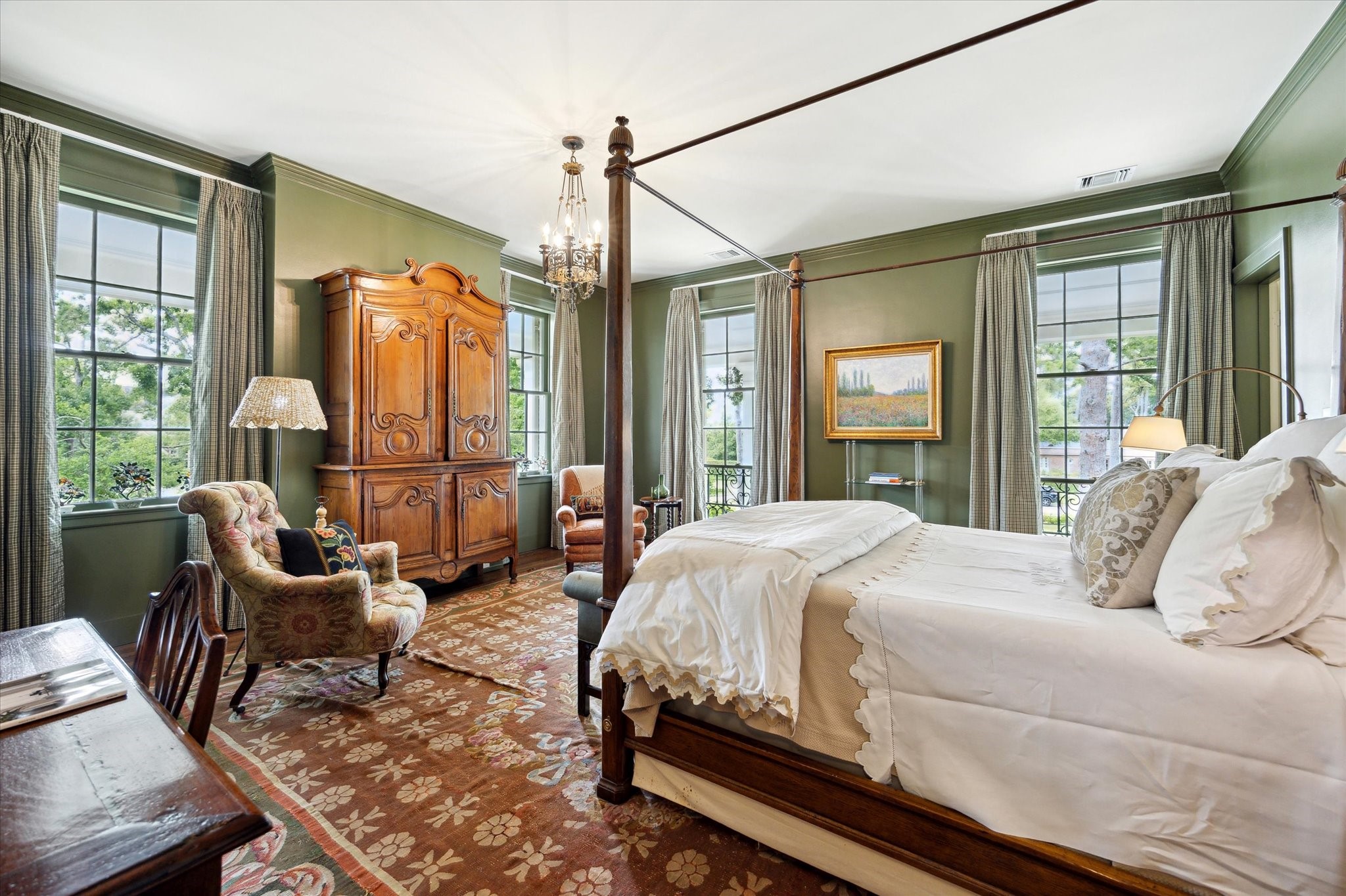 4019 Inverness Drive Houston, TX 77019 - Photo 27 of 49 a bedroom with a bed window and couch