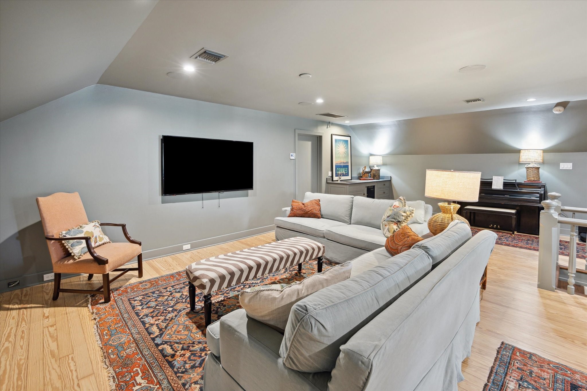 4019 Inverness Drive Houston, TX 77019 - Photo 31 of 49 a living room with furniture and a flat screen tv