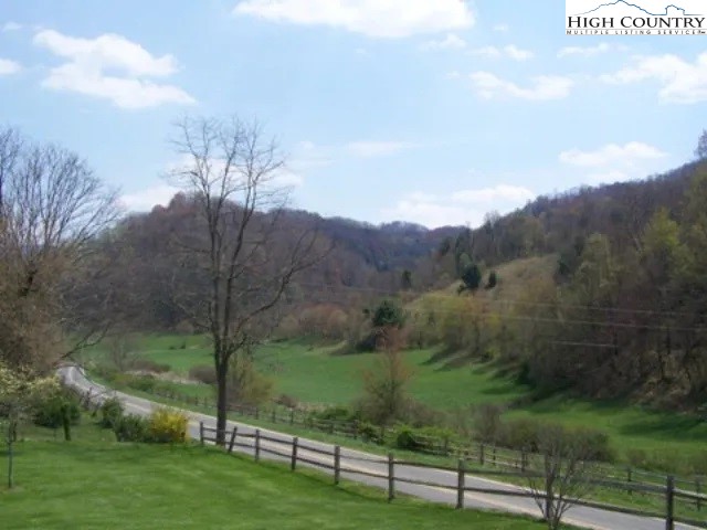 2136 Little Laurel Road Creston, NC 28615 - Photo 38 of 44 a view of a garden with a tree