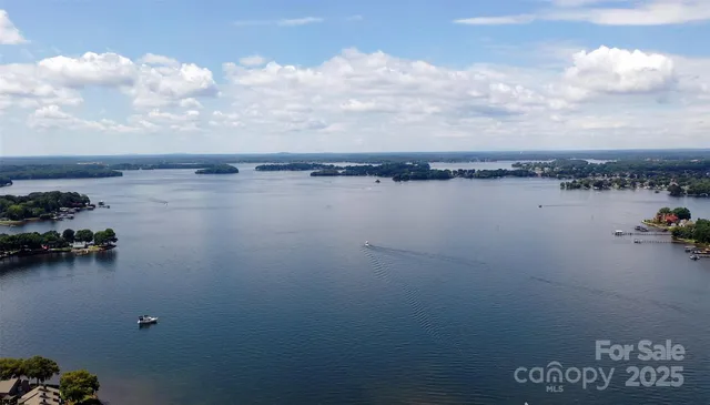 a view of an ocean and beach