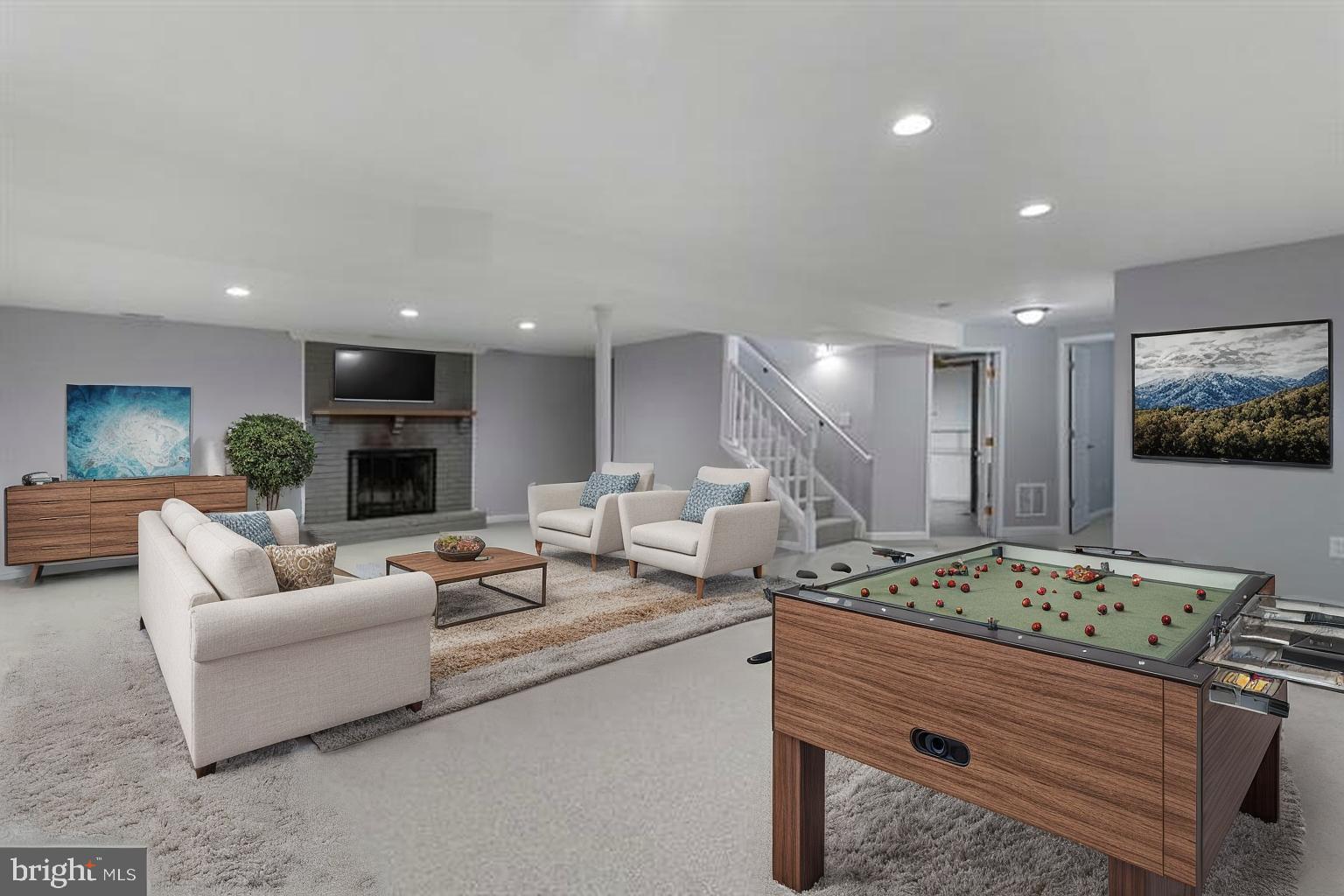 3218 Brethren Church Road Myersville, MD 21773 - Photo 19 of 30 a living room with furniture and a fireplace