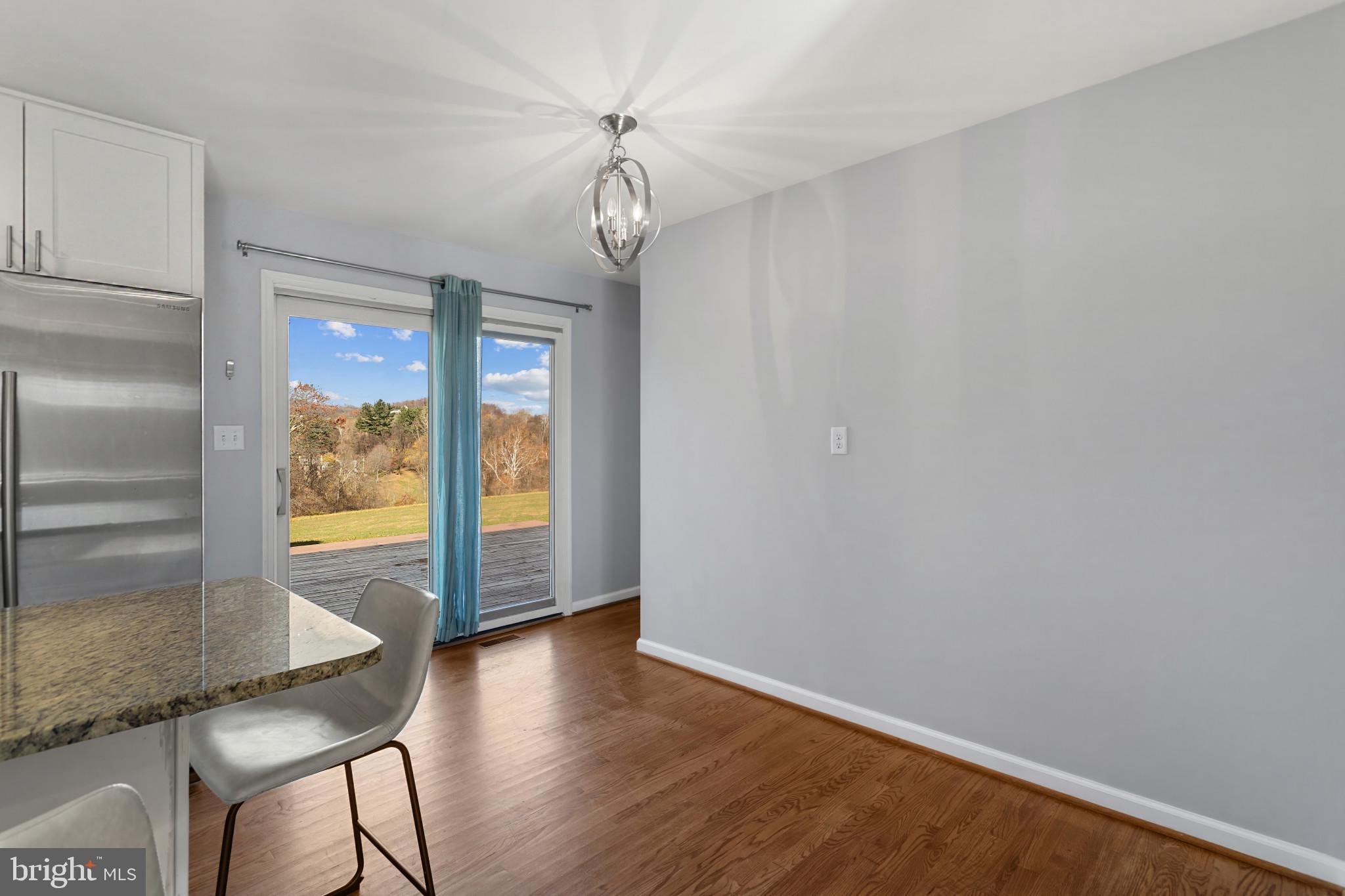 3218 Brethren Church Road Myersville, MD 21773 - Photo 8 of 30 a view of an empty room with a window and wooden floor