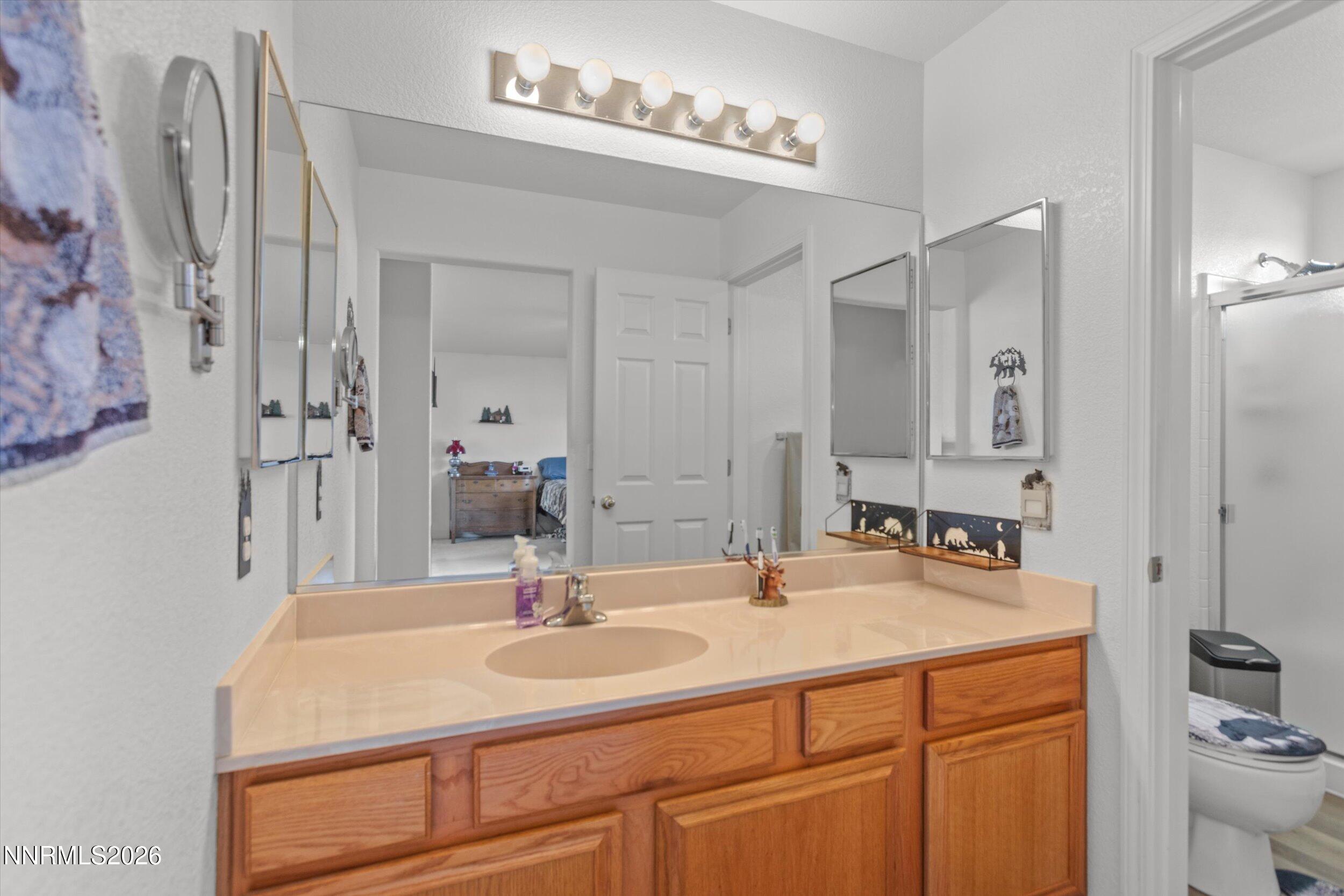 17533 Javalina Court Reno, NV 89508 - Photo 12 of 26 a bathroom with a sink and a mirror