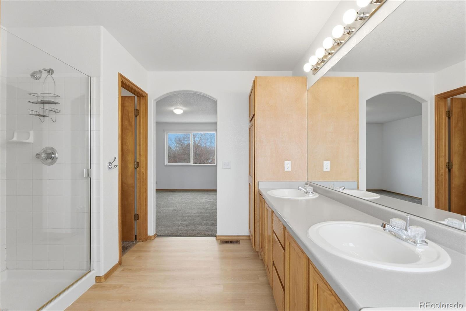 10505 Madison Way Northglenn, CO 80233 - Photo 27 of 49 a bathroom with a sink and a mirror
