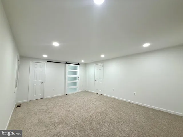 a view of an empty room
