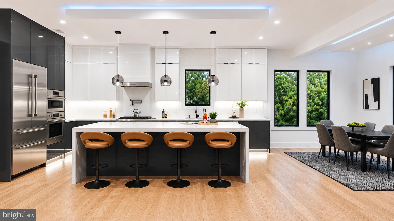 2447 Flint Hill Road Vienna, VA 22181 - Photo 6 of 31 Sleek modern kitchen with natural light.
