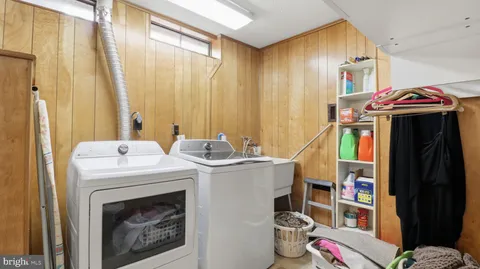 a view of a park with swings