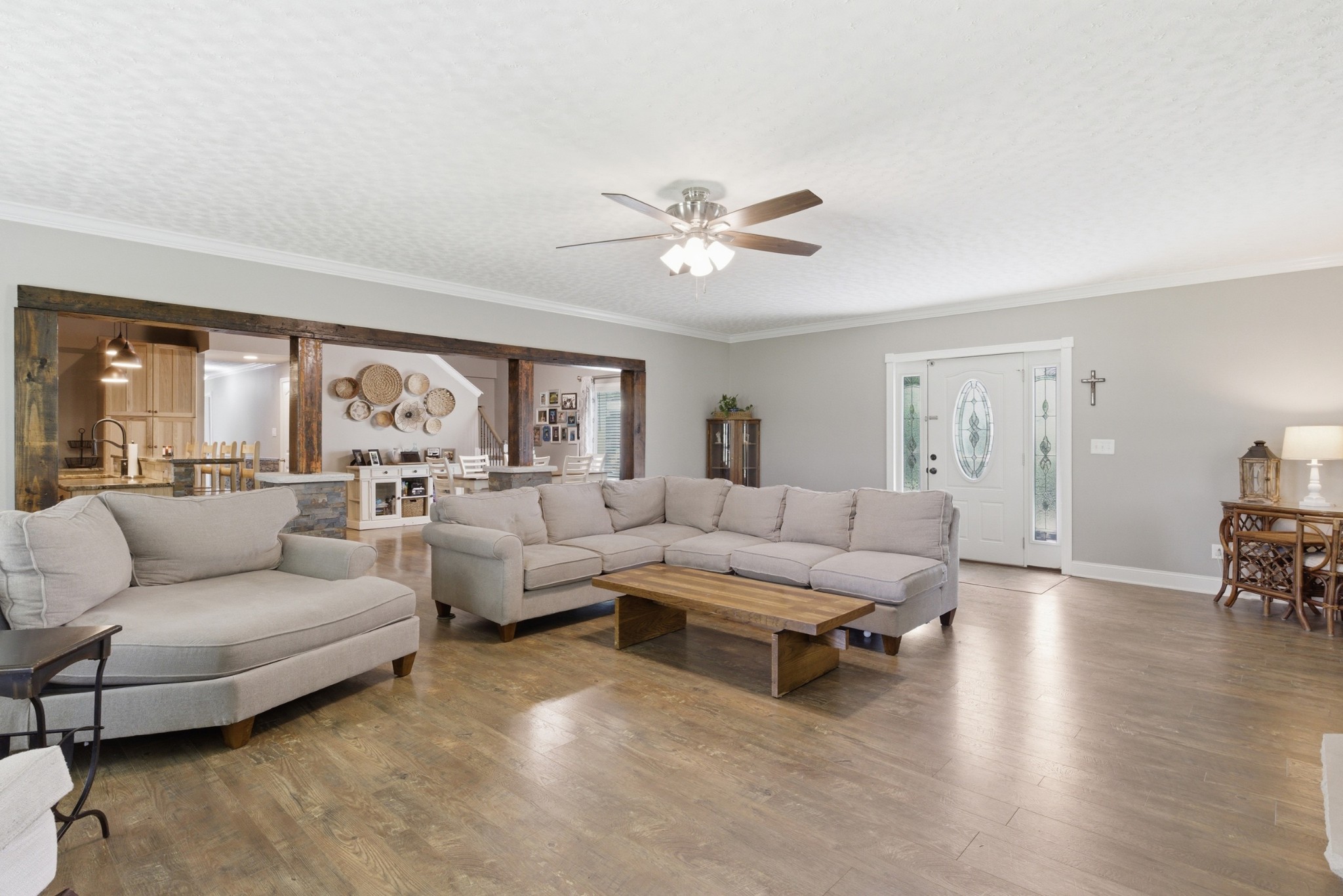 2540 Carl Fox Road Cornersville, TN 37047 - Photo 9 of 48 a living room with furniture and a large window
