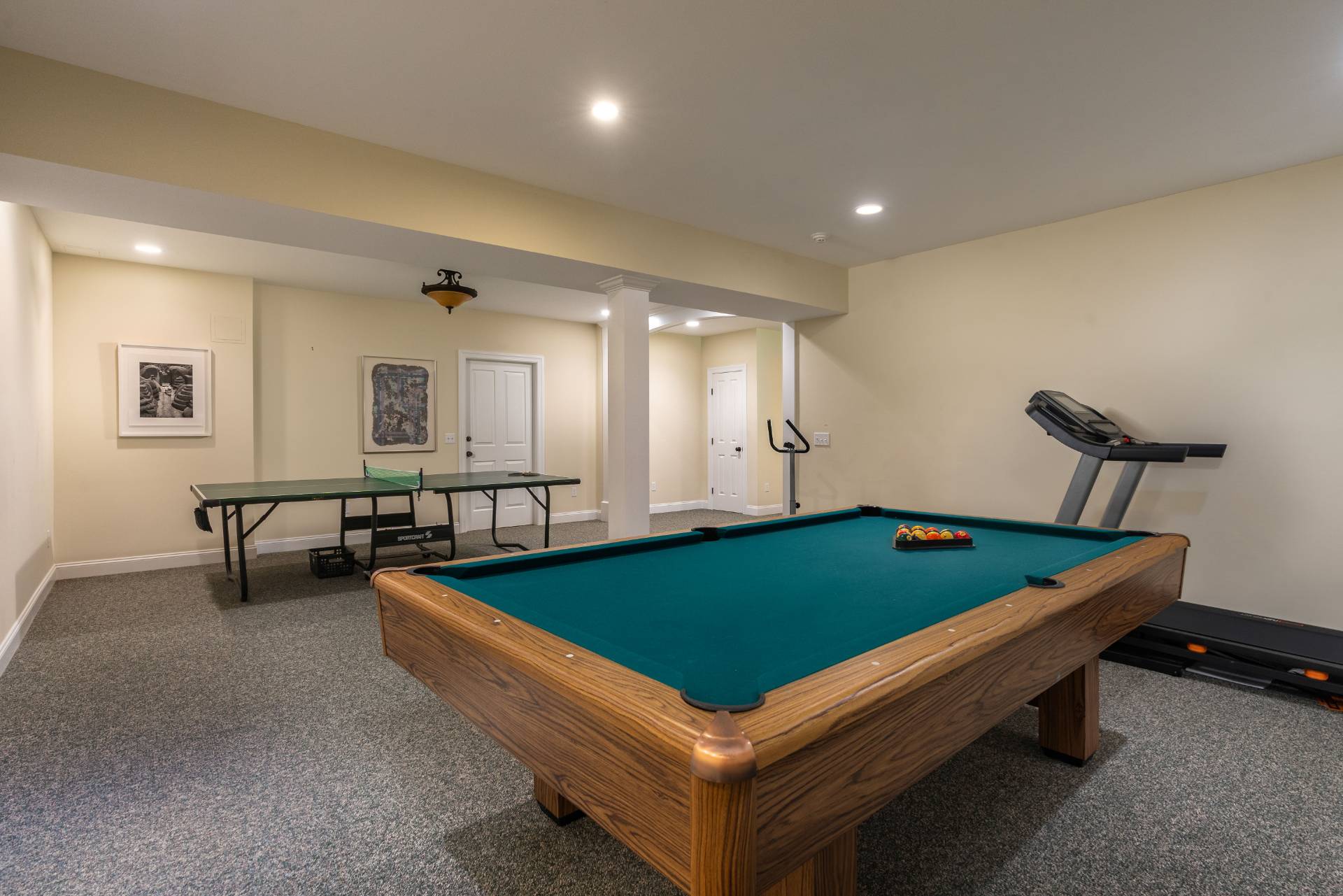 12 Old Point Road Quogue, NY 11959 - Photo 40 of 50 a room with furniture pool table and windows