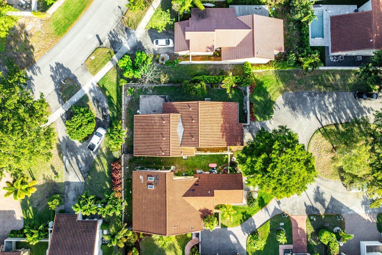 2195 Northwest 14th Street Delray Beach, FL 33445 - Photo 34 of 44 an aerial view of a house with a yard and plants