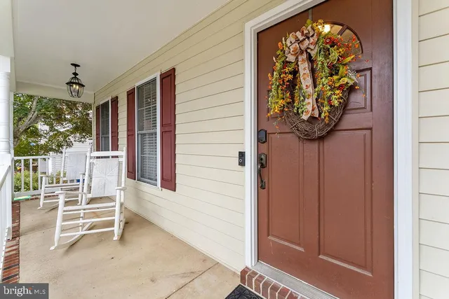 a view of outdoor space with deck and yard