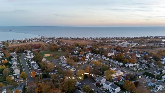 an aerial view of a city