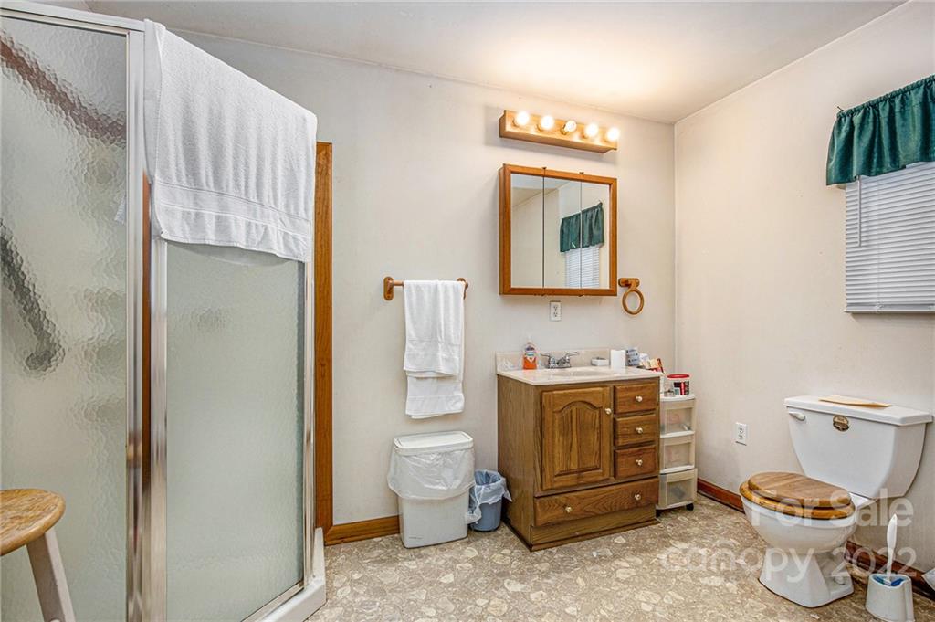 340 Sally Blackwell Road Pageland, SC 29728 - Photo 9 of 30 a bathroom with a toilet and a mirror