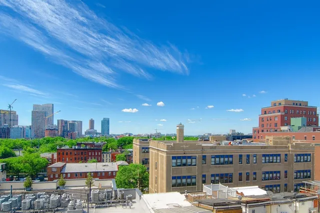a view of a city with buildings