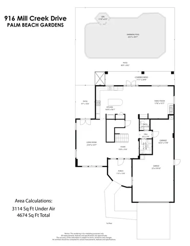 $1,485,000 | 916 Mill Creek Drive, Palm Beach Gardens, FL 33410